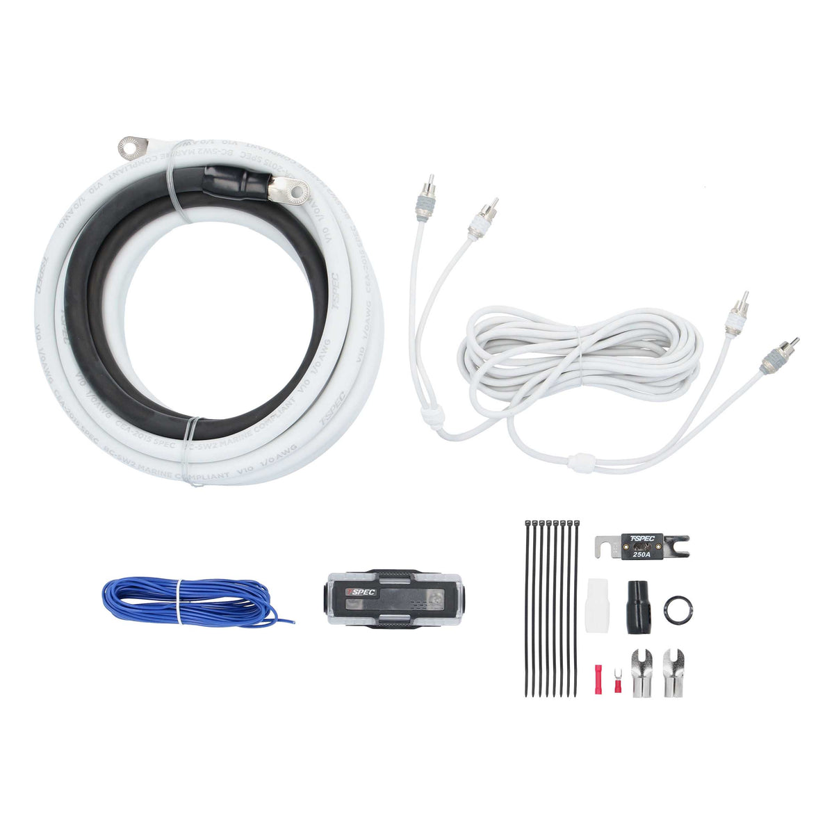 V10 OFC Amp Kit with RCA | 1/0 AWG | 5200W
