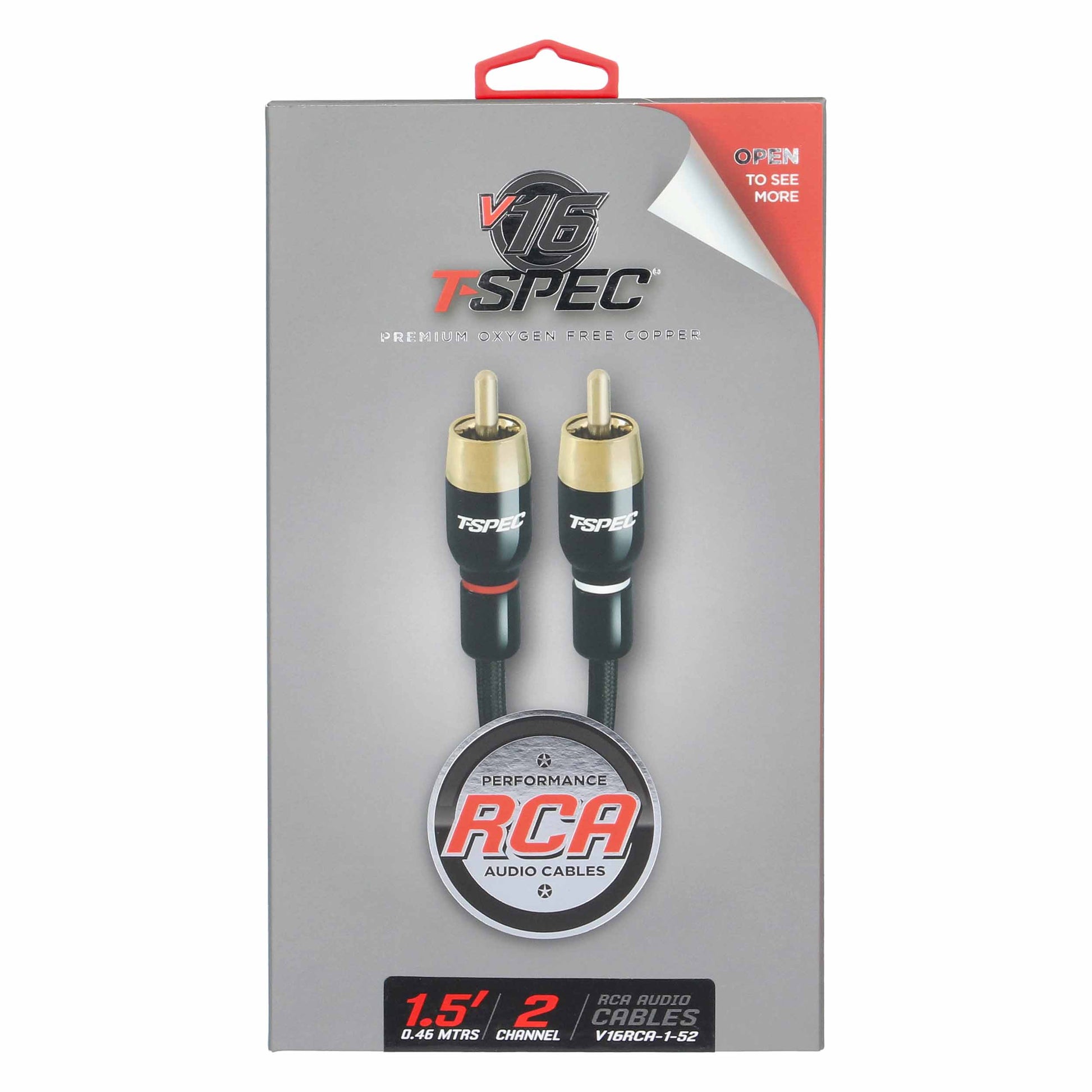 V16 2-Channel RCA Cable | 1.5 ft.