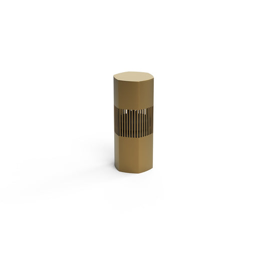 Luxury Bollard Spkr, 6in Sub, 360deg 4.5in 8hm/70v, Champagn