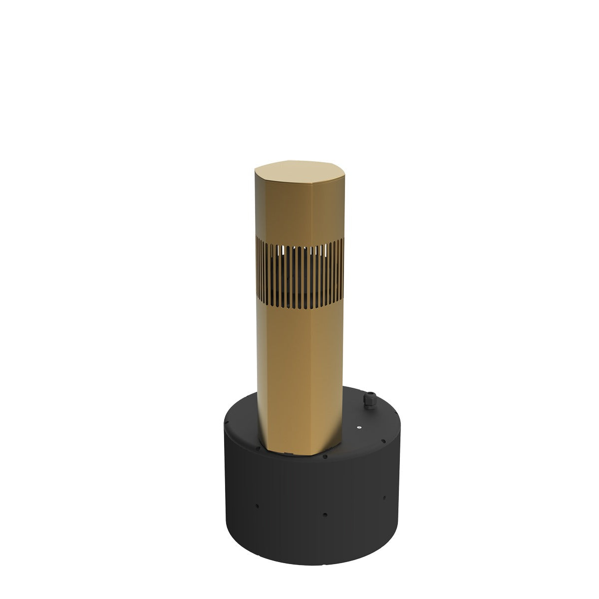Luxury Bollard Spkr, 6in Sub, 360deg 4.5in 8hm/70v, Champagn