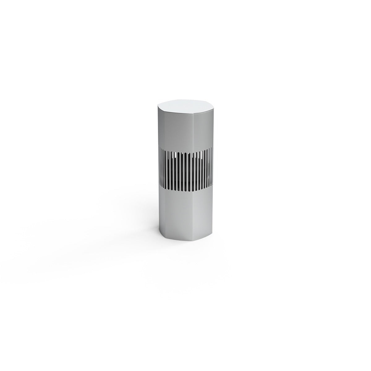 Luxury Bollard Spkr, 6in Sub, 360deg 4.5in 8hm/70v, Silver