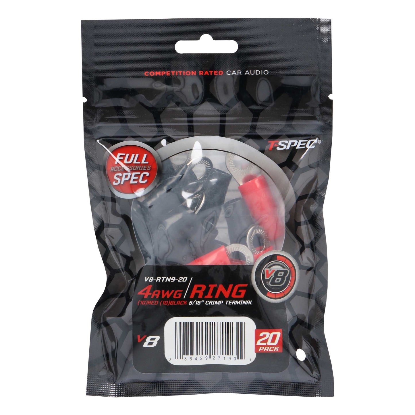 V8 Ring Terminal | 4 AWG | 5/16 in. | 5 Pack