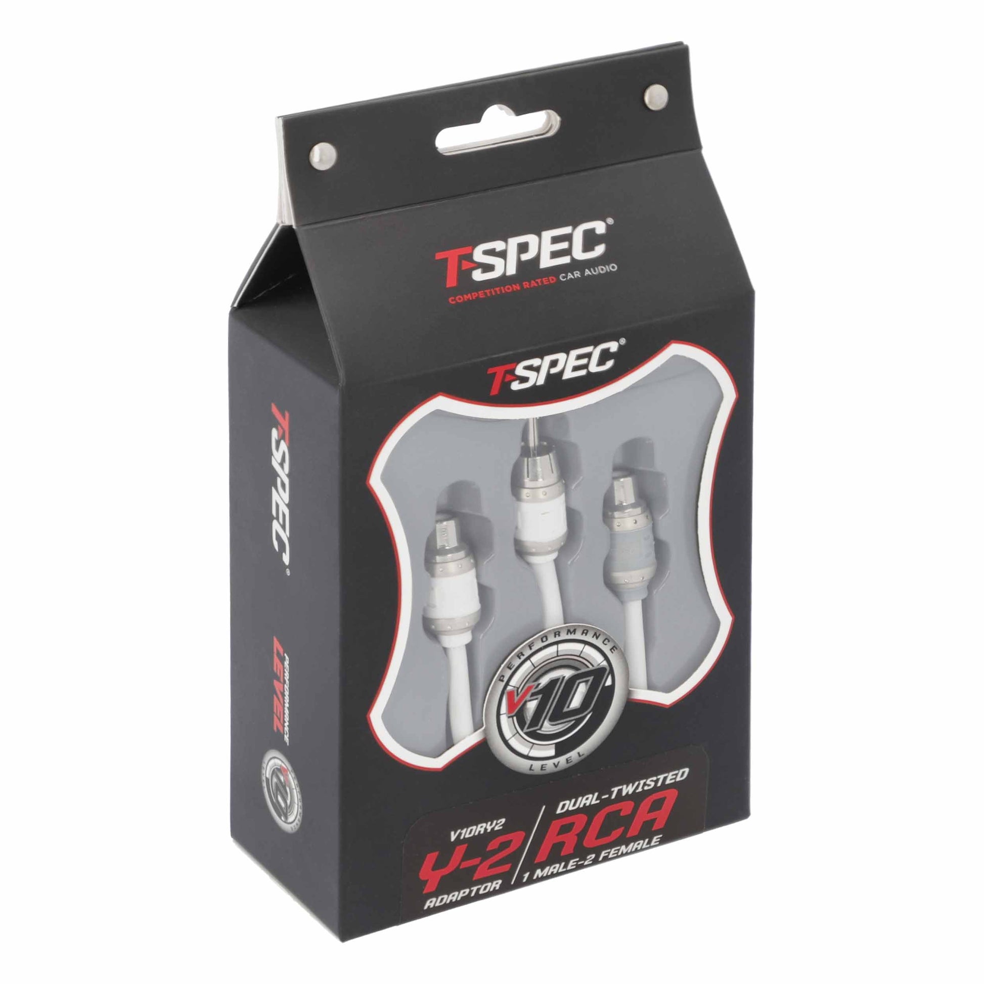 V10 RCA Y Cable | 1 Male to 2 Female | 6 in.