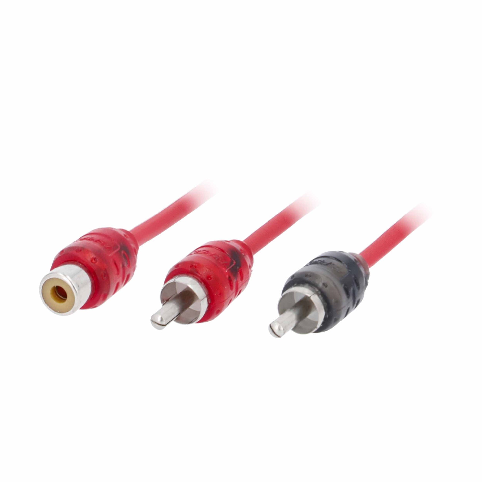 V6 2-Channel RCA Y Cable | 1 Female to 2 Male | 10 in