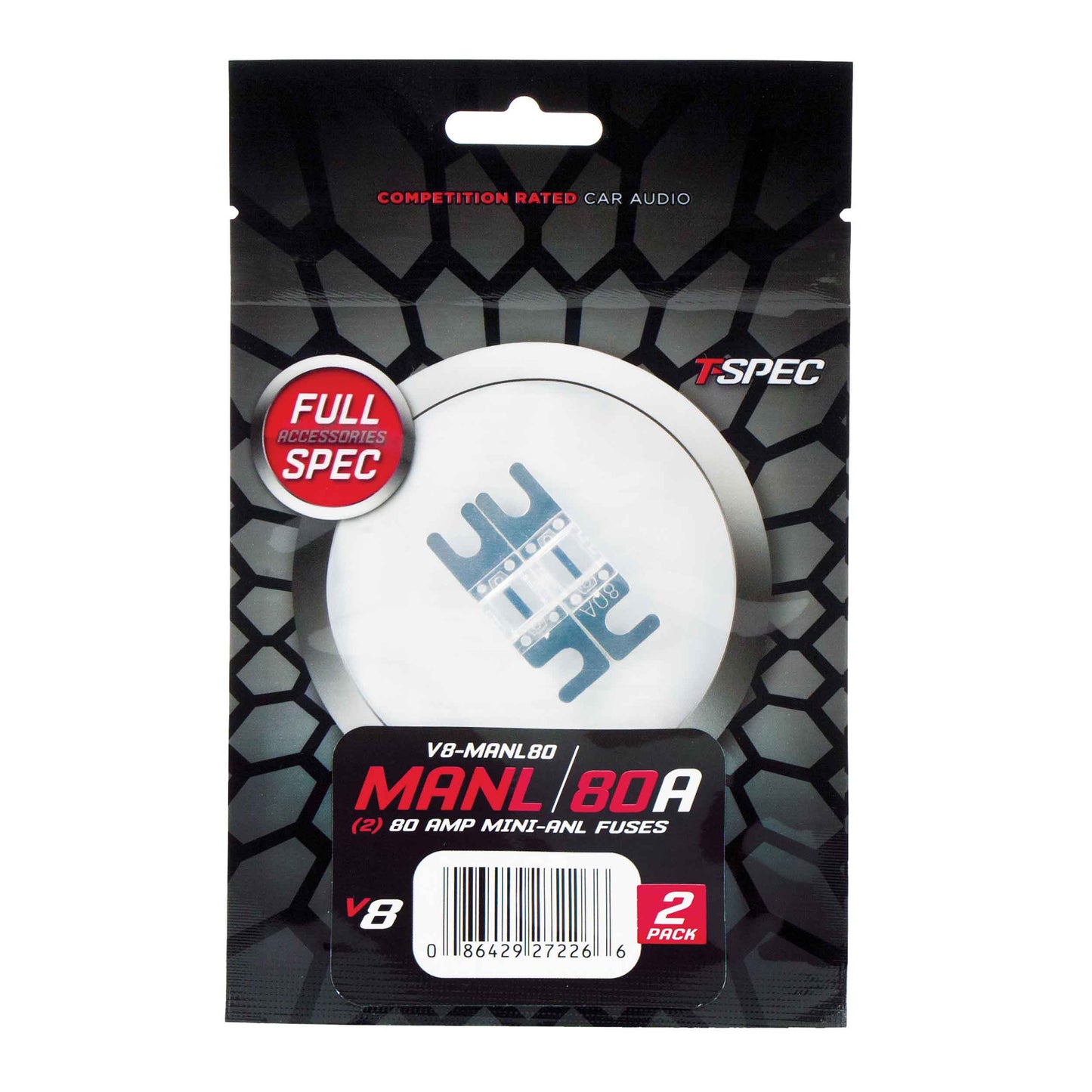 V8 MINI ANL Fuses | 80A | 2 Pack