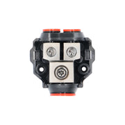 Ground Distribution Block | 1/0- 4 AWG In, (2) 4-8 AWG Out