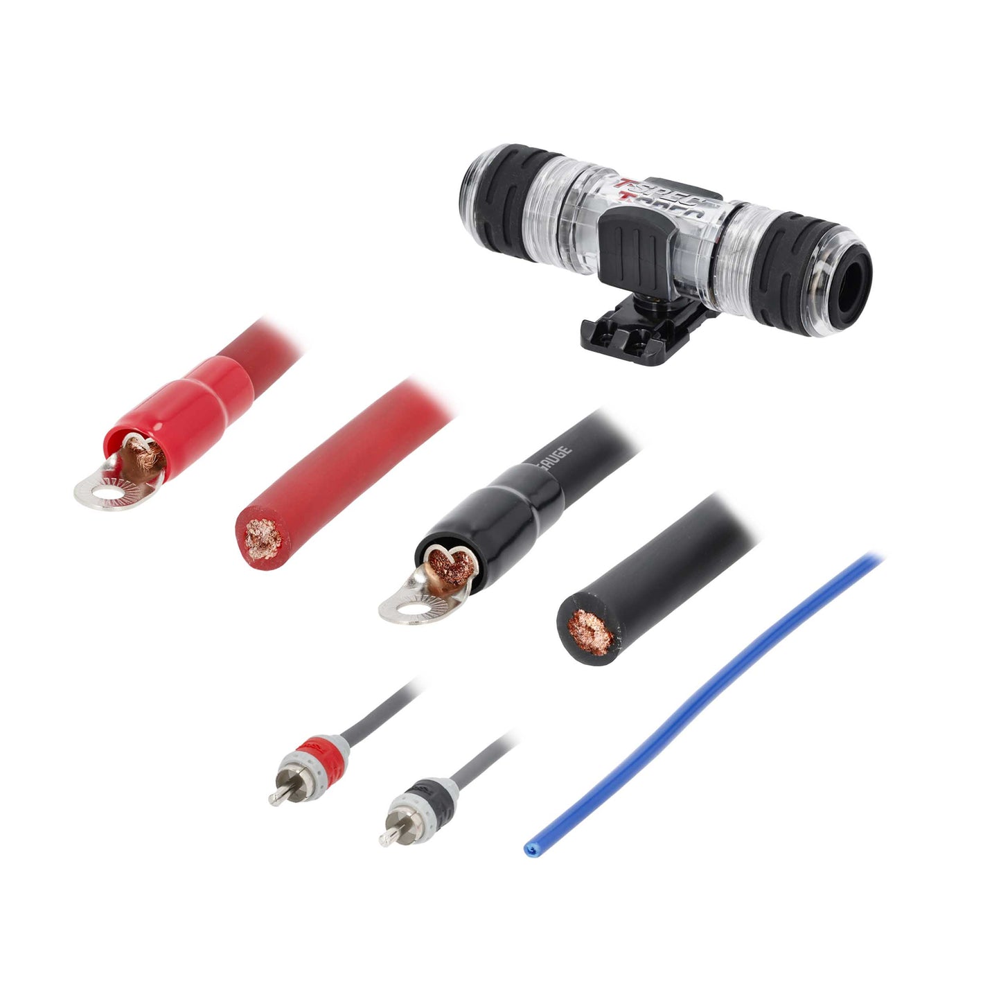 V8 OFC Amp Kit with RCA | 1/0 AWG | 3800W