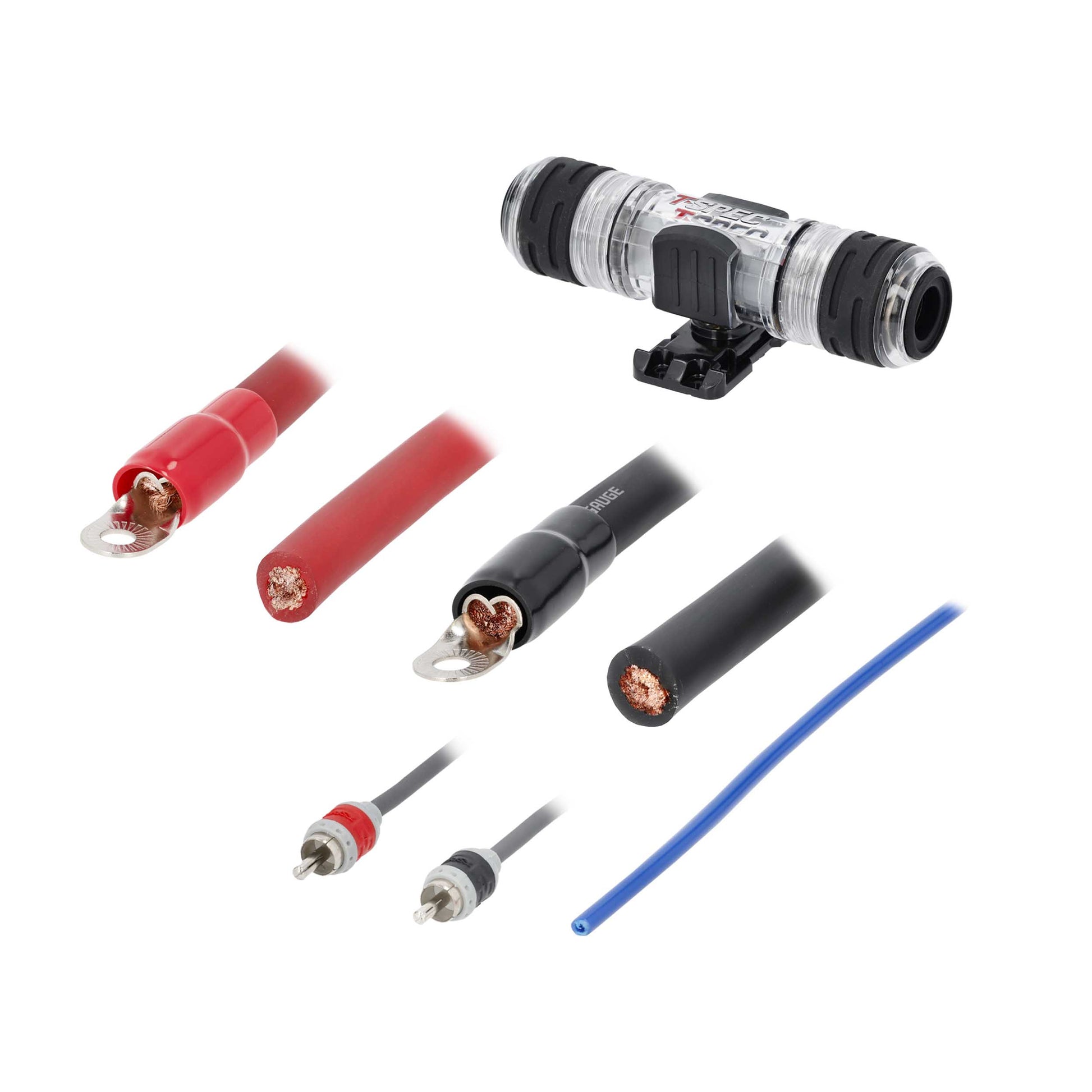 V8 OFC Amp Kit with RCA | 1/0 AWG | 3800W