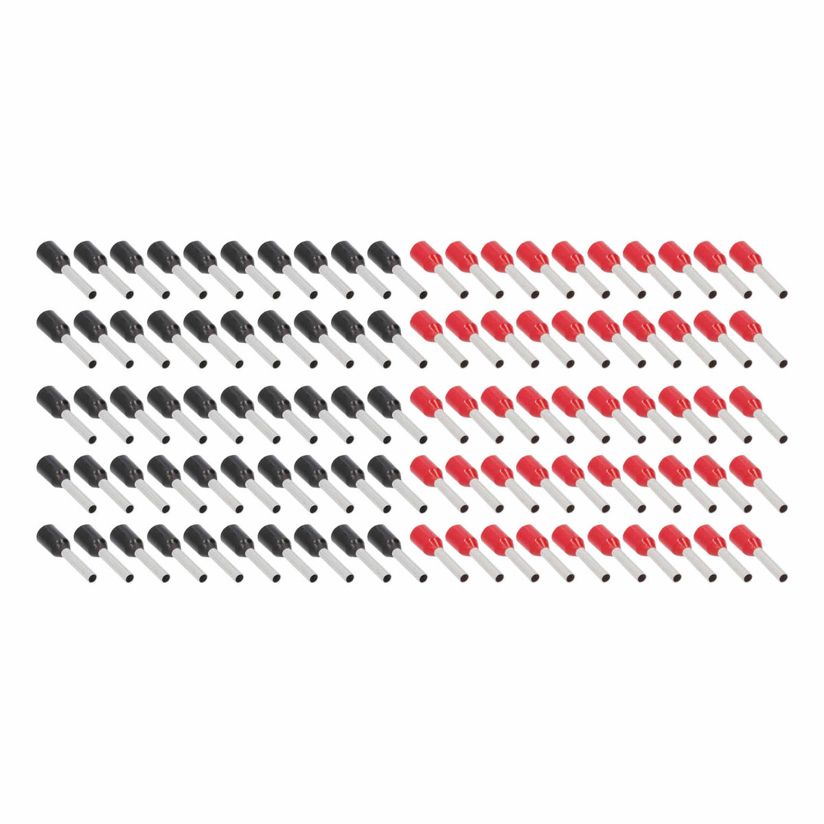 Ferrules Refill Pack | 16/18GA | Red/Black | 100 Piece