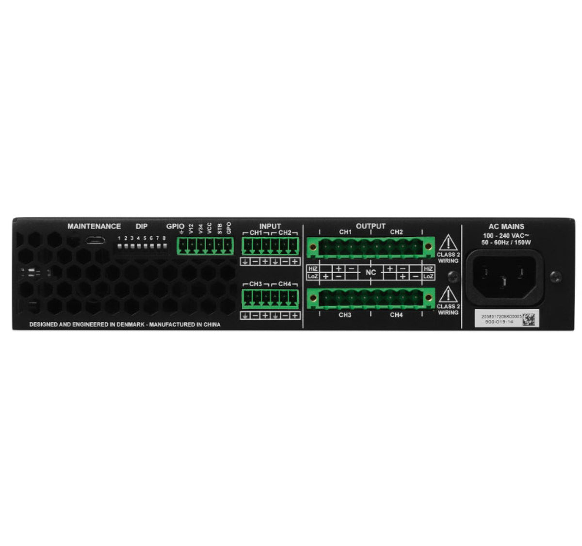 Blaze PowerZone 504 4.0 Channel Amplifier in Black