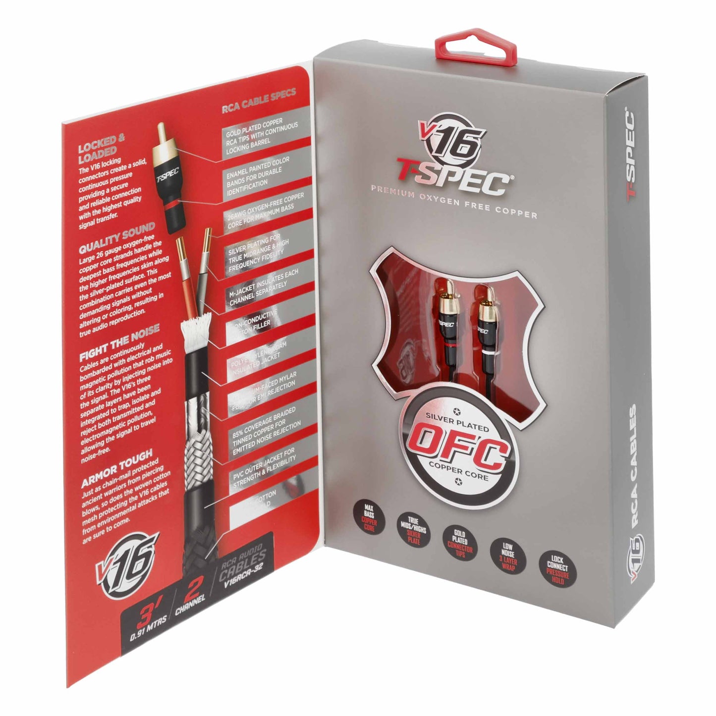 V16 2-Channel RCA Cable | 3 ft.