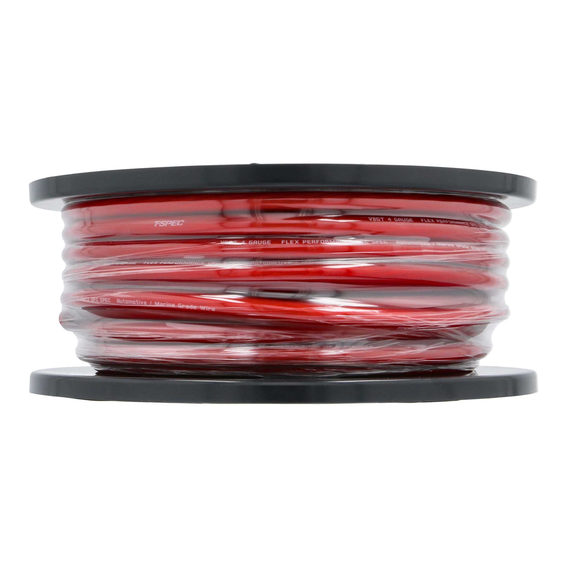 V8GT OFC Power Wire | 4 AWG | 100 ft. | Red