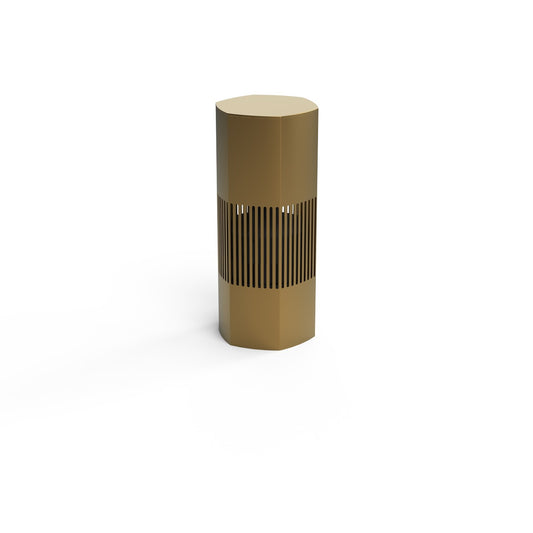 Luxury Bollard Spkr, 8in Sub, 360deg 5.25in 8hm/70v, Champag