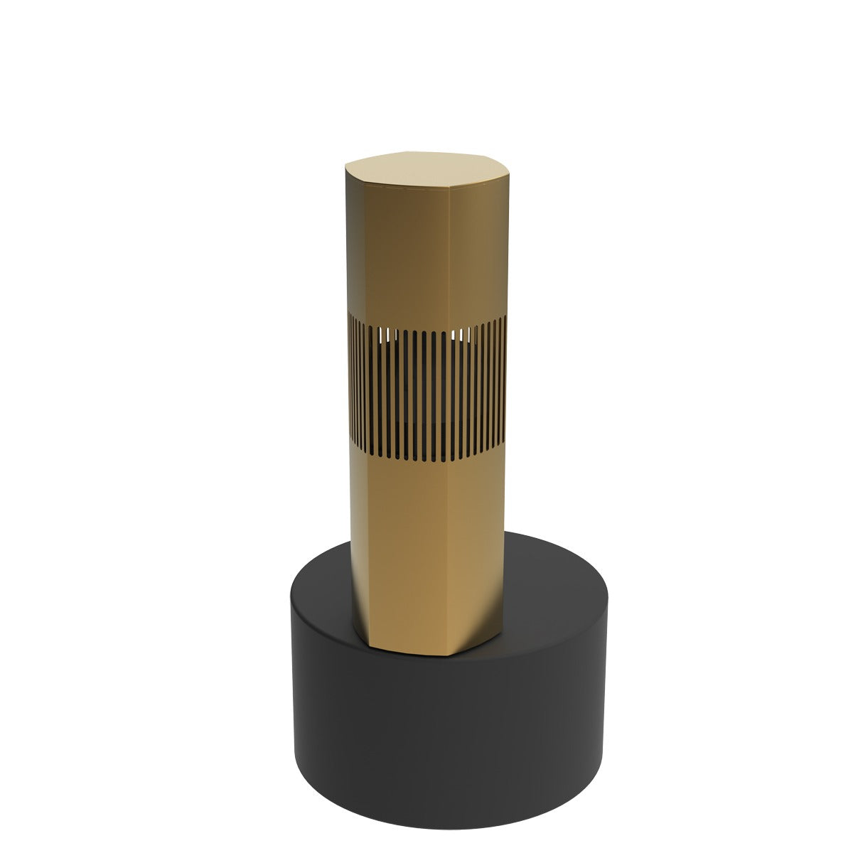 Luxury Bollard Spkr, 8in Sub, 360deg 5.25in 8hm/70v, Champag