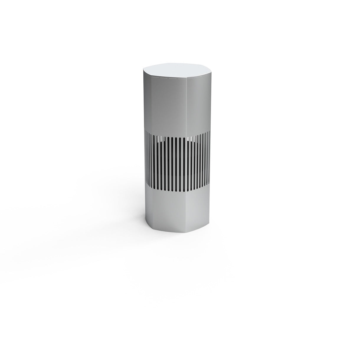 Luxury Bollard Spkr, 8in Sub, 360deg 5.25in 8hm/70v, Silver
