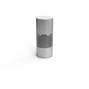 Luxury Bollard Spkr, 8in Sub, 360deg 5.25in 8hm/70v, Silver