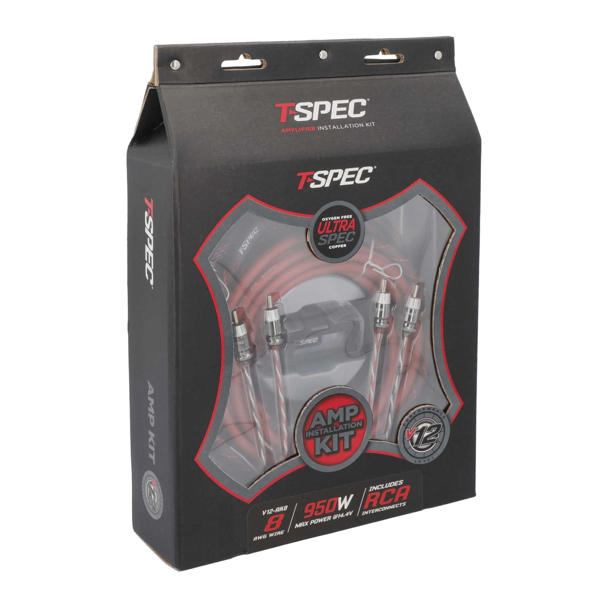 V12 Amp Kit with RCA | 8 AWG | 950W