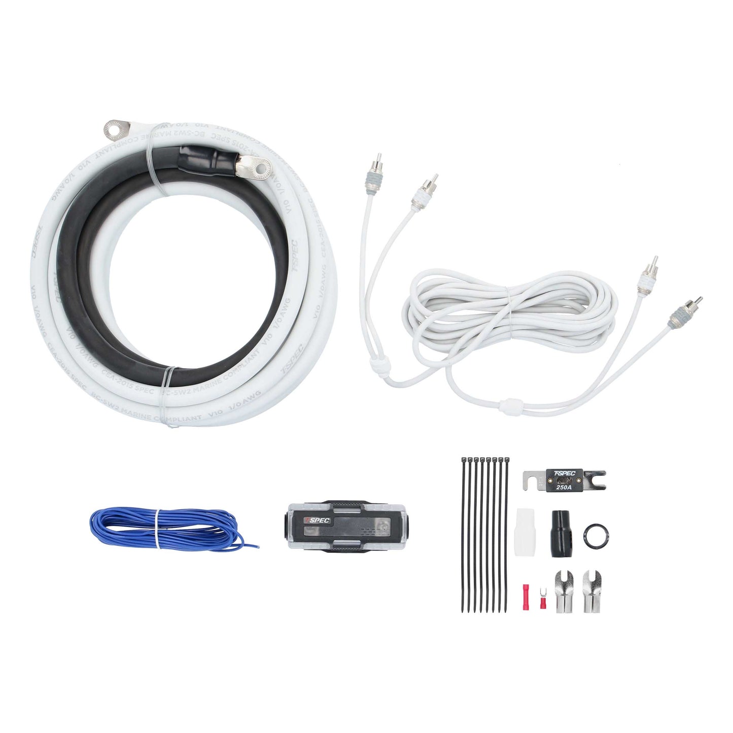 V10 OFC Amp Kit with RCA | 1/0 AWG | 5200W