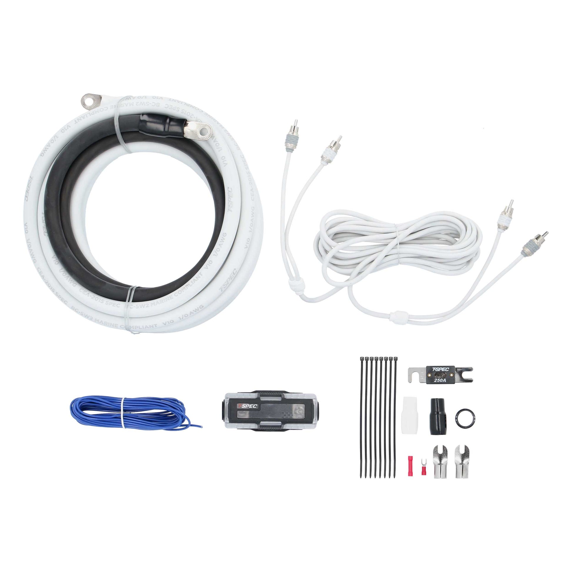 V10 OFC Amp Kit with RCA | 1/0 AWG | 5200W