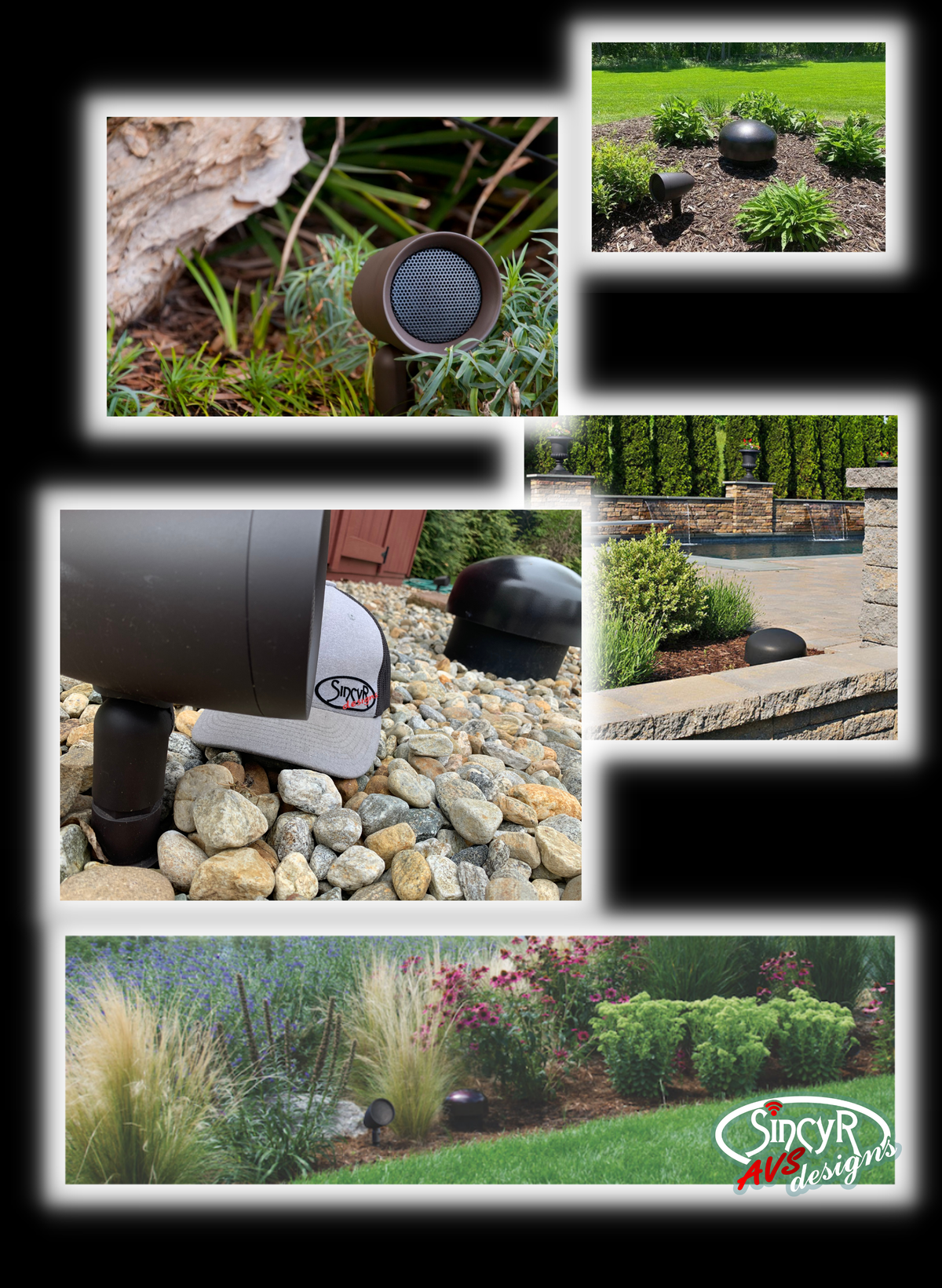 Landscape satellite and subwoofer system