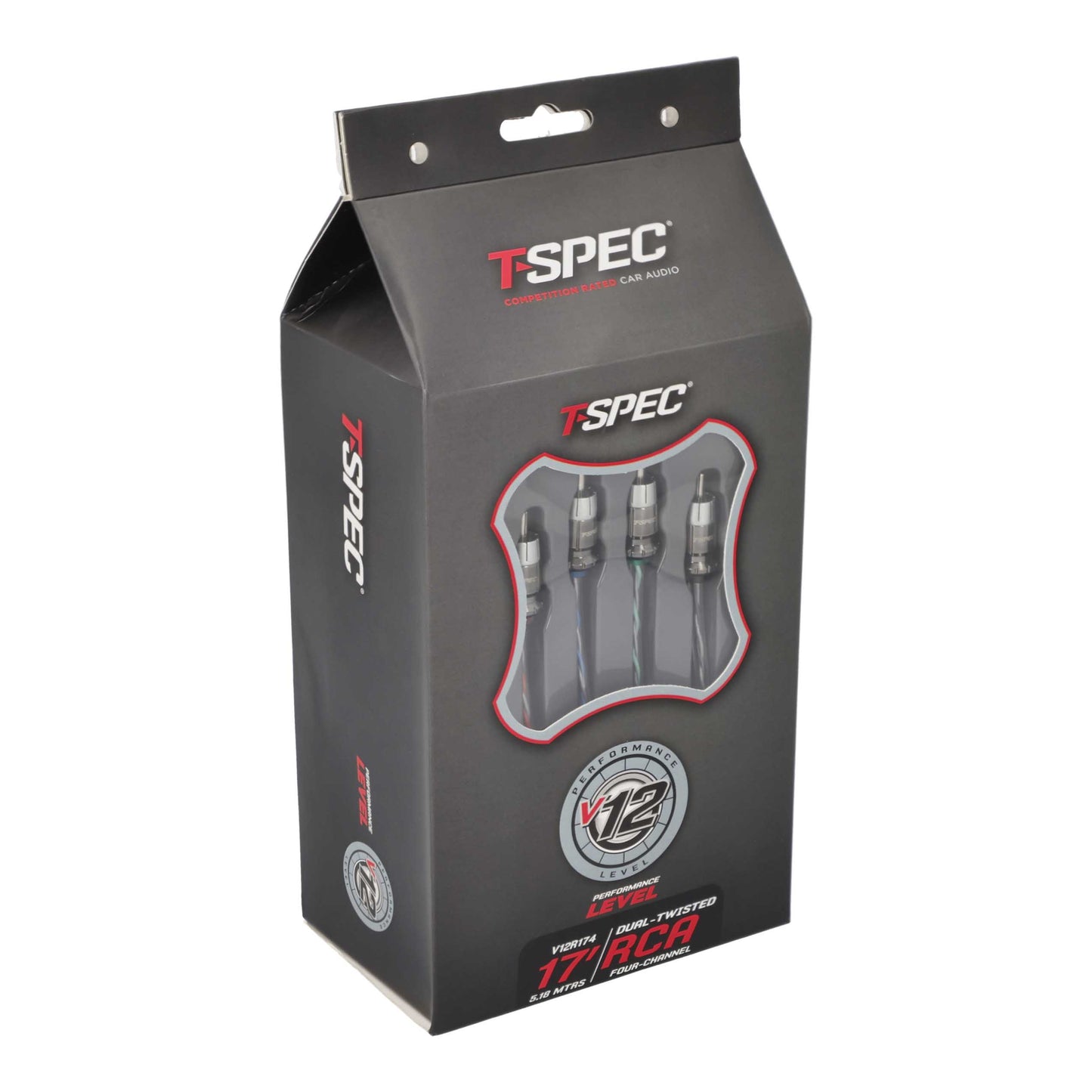 V12 4-Channel RCA Cable | 17 ft.
