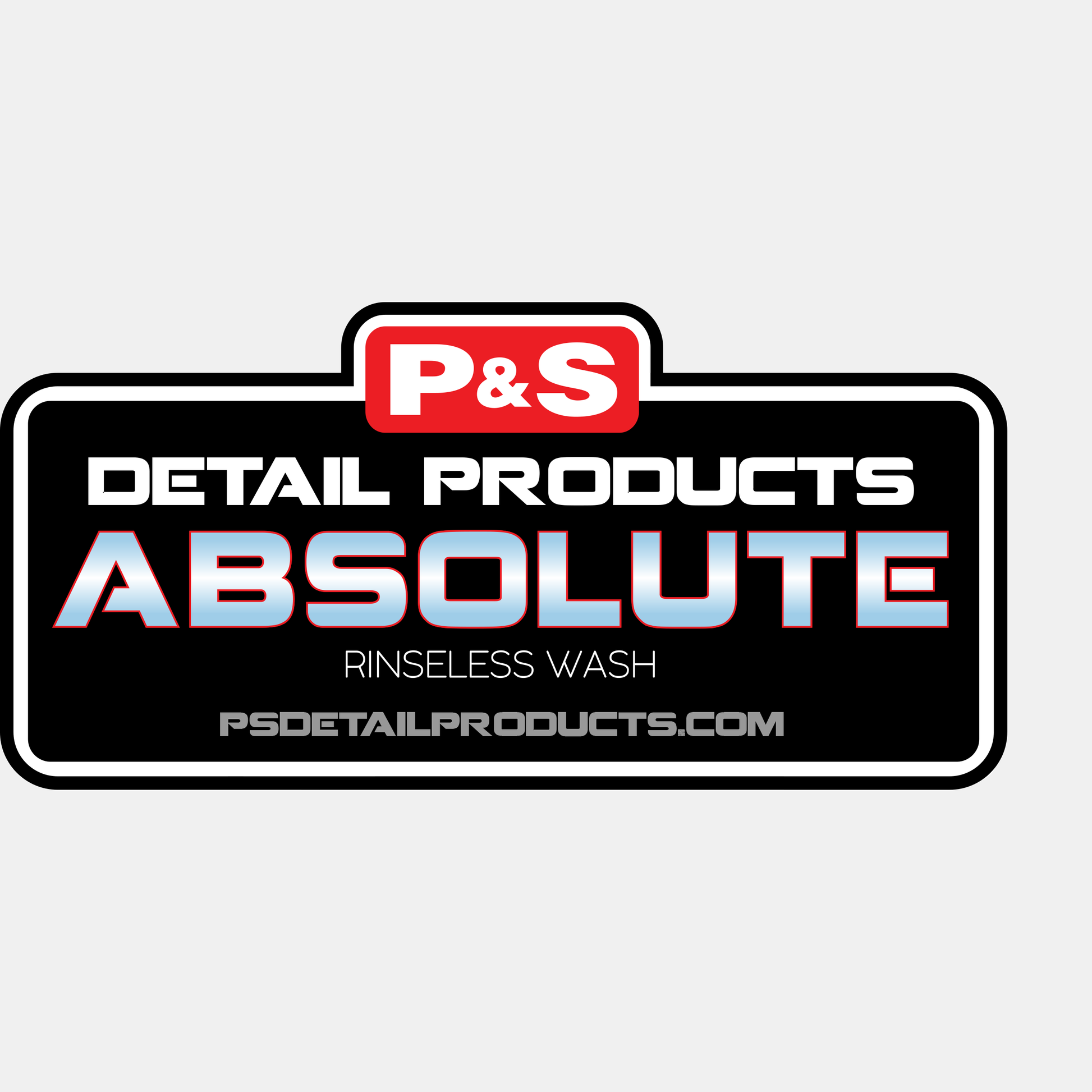 P & S Detail Products Bucket Label - Absolute WE115