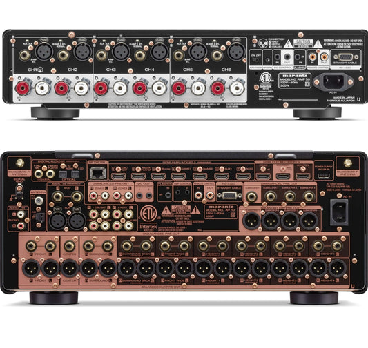 Marantz AV 10 15.4 Channel AV Preamplifier and Marantz AMP 30 6 Channel Power Amplifier Bundle