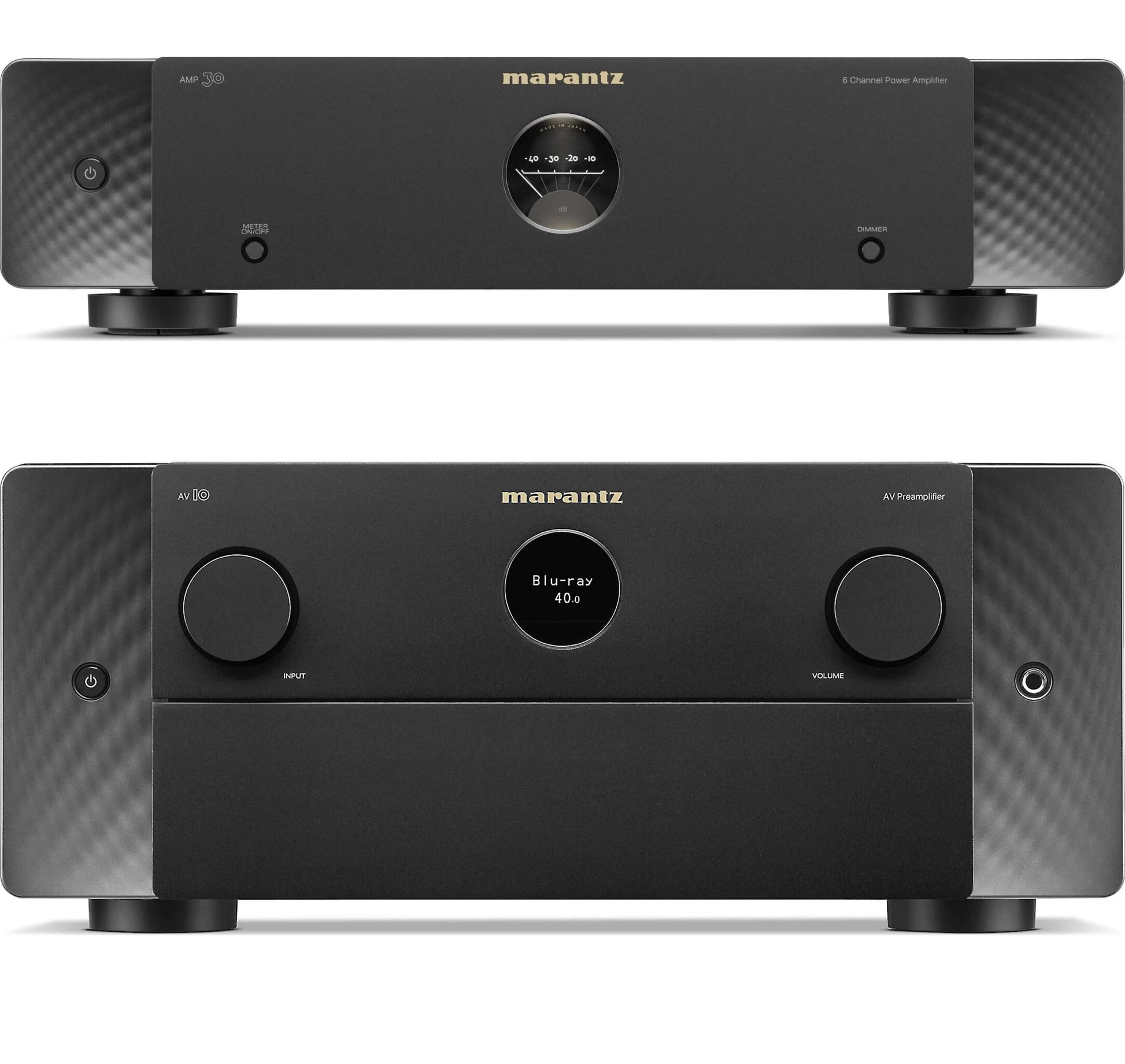 Marantz AV 10 15.4 Channel AV Preamplifier and Marantz AMP 30 6 Channel Power Amplifier Bundle