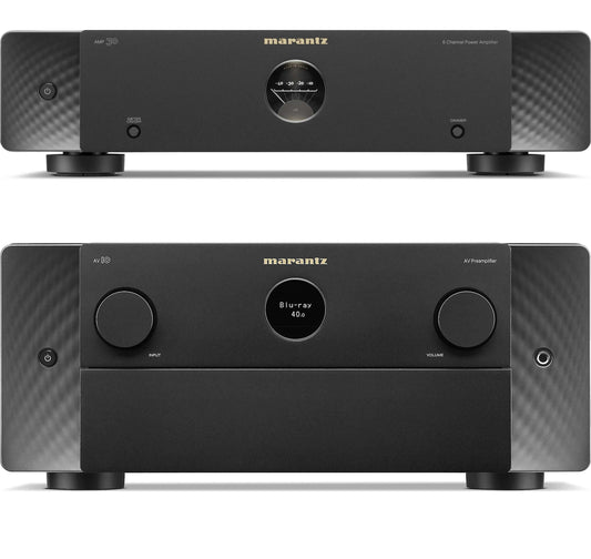 Marantz AV 10 15.4 Channel AV Preamplifier and Marantz AMP 30 6 Channel Power Amplifier Bundle