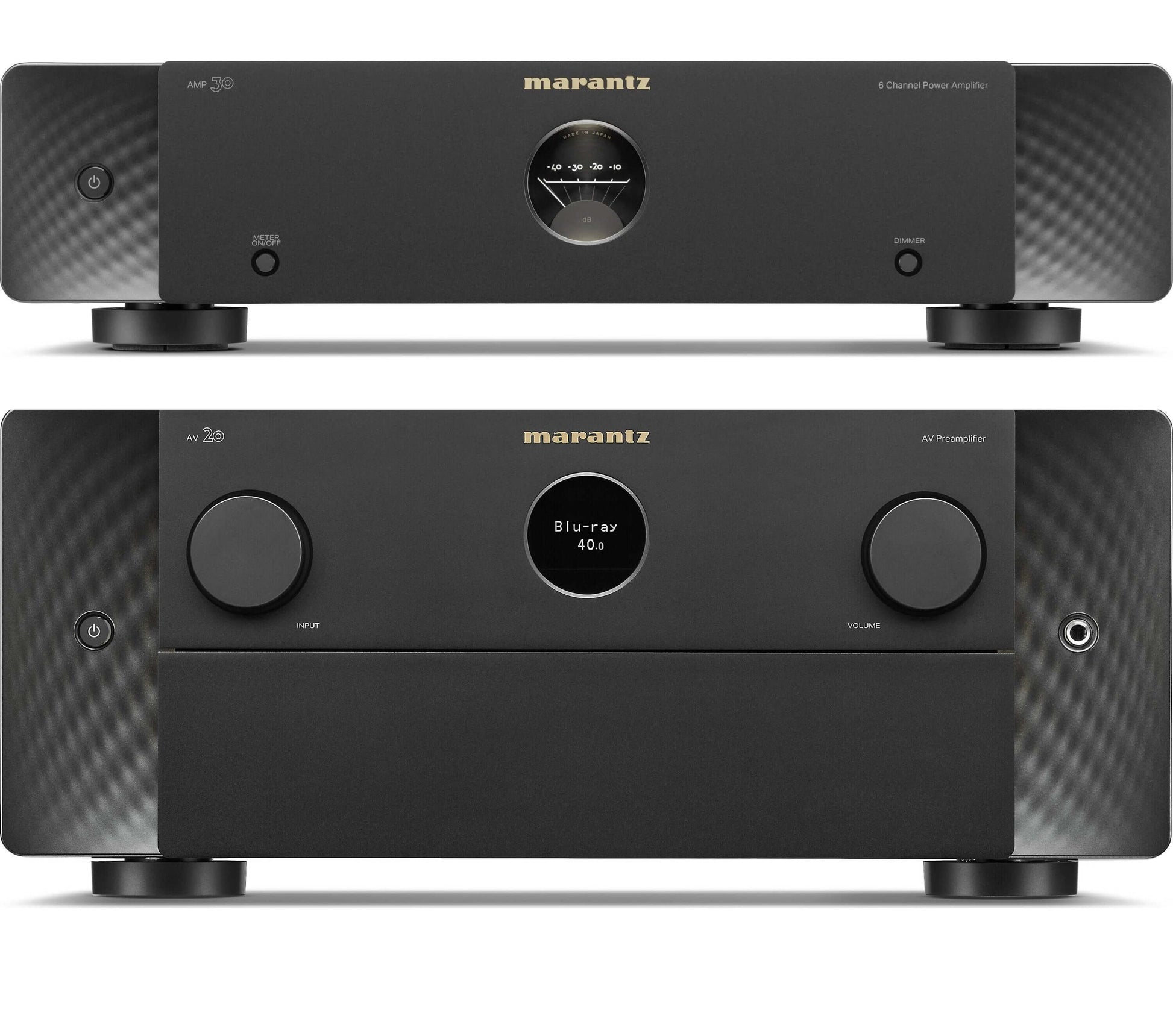 Marantz AV 20 13.4 Channel AV Preamplifier and Marantz AMP 20 12 Channel Power Amplifier Bundle