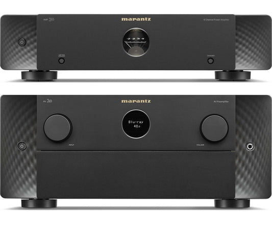 Marantz AV 20 13.4 Channel AV Preamplifier and Marantz AMP 30 6 Channel Power Amplifier Bundle