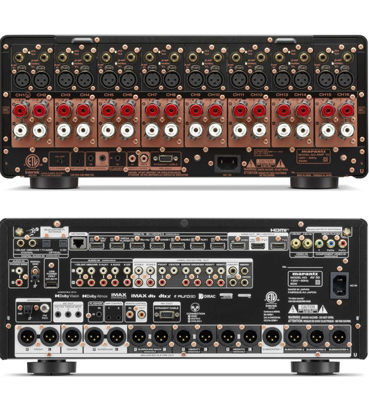 Marantz AV 30 11.4 Channel AV Preamplifier and Marantz AMP 10 16 Channel Power Amplifier Bundle