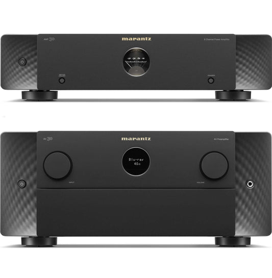Marantz AV 30 11.4 Channel AV Preamplifier and Marantz AMP 30 6 Channel Power Amplifier Bundle
