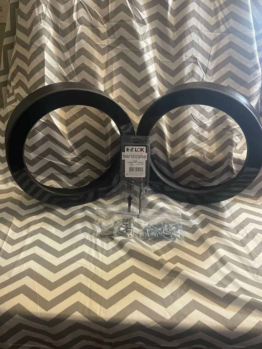 10″ Harley Subwoofer Midbass Adapter Rings (Pair) All years 98-current