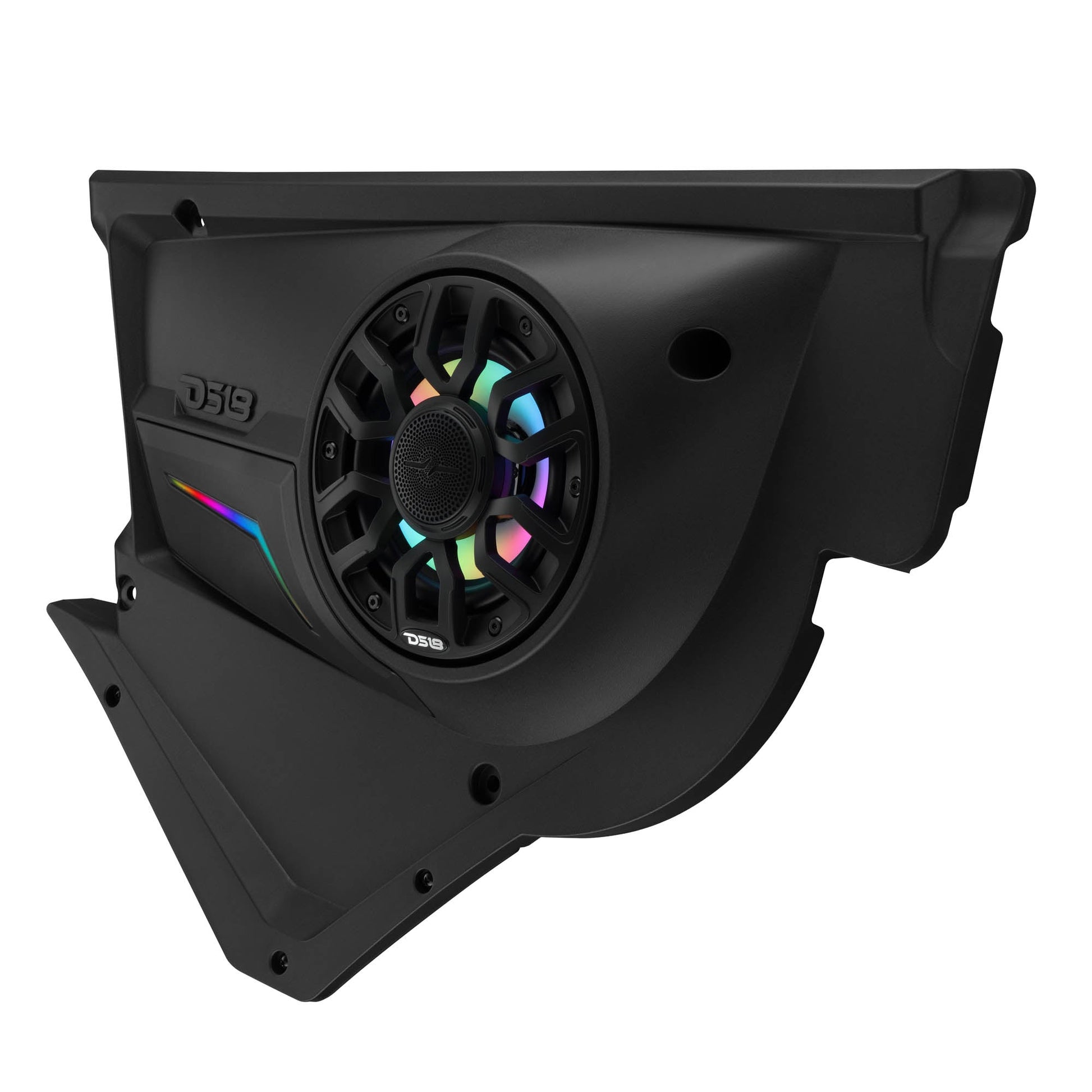 Can-Am Maverick X3 Front Door Speaker Panels with 6.5" NXL-IQ6/BK and Digital LED Lighting