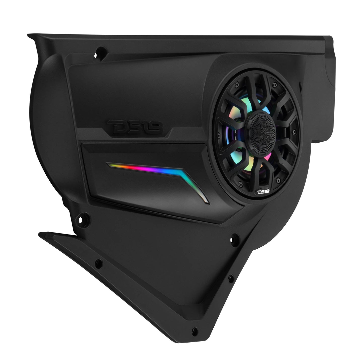 Can-Am Maverick X3 Front Door Speaker Panels with 6.5" NXL-IQ6/BK and Digital LED Lighting