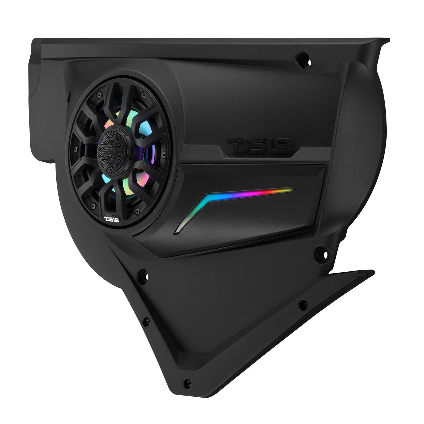 Can-Am Maverick X3 Front Door Speaker Panels with 6.5" NXL-IQ6/BK and Digital LED Lighting
