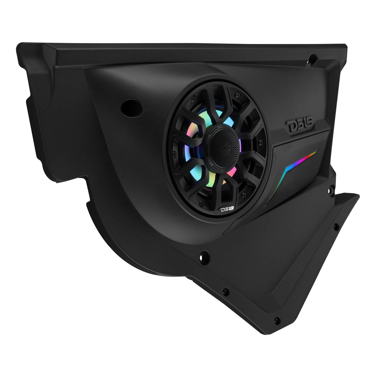Can-Am Maverick X3 Front Door Speaker Panels with 6.5" NXL-IQ6/BK and Digital LED Lighting