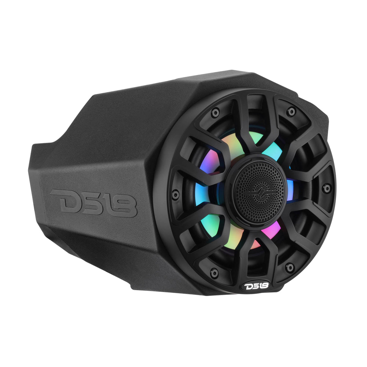 Can-Am Maverick X3 Kick Panel Speaker Pods Loaded with (2) NXL-IQ6/BK Speakers and Digital LED Lights