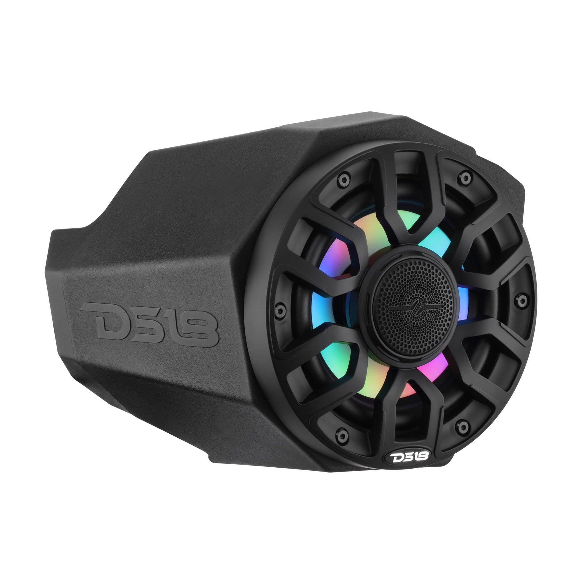 Can-Am Maverick X3 Kick Panel Speaker Pods Loaded with (2) NXL-IQ6/BK Speakers and Digital LED Lights
