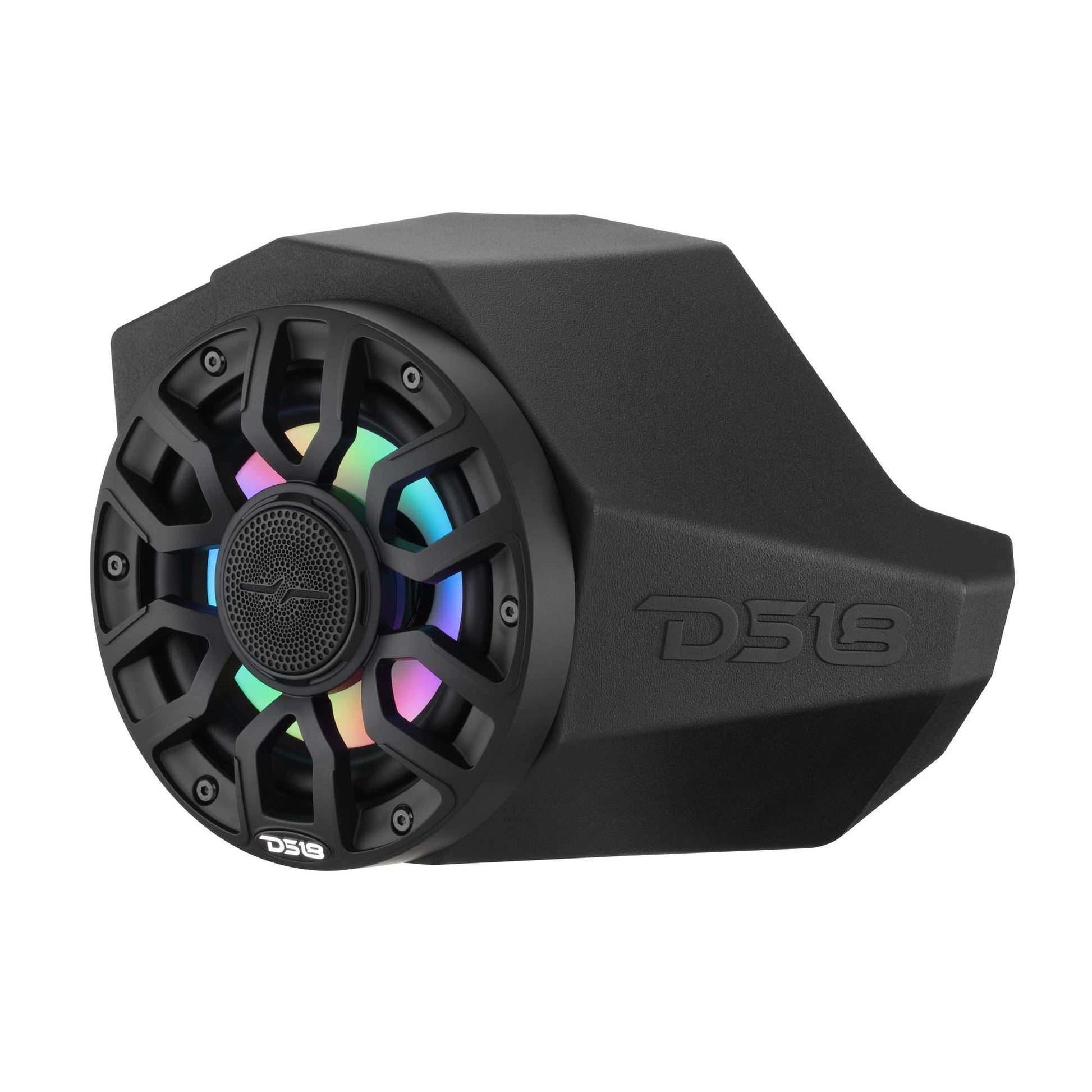 Can-Am Maverick X3 Kick Panel Speaker Pods Loaded with (2) NXL-IQ6/BK Speakers and Digital LED Lights
