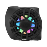 Can-Am Maverick X3 Rear B-Pillar Speaker Pods Loaded with (2) NXL-IQ6/BK Coaxial Speakers with LED Lights