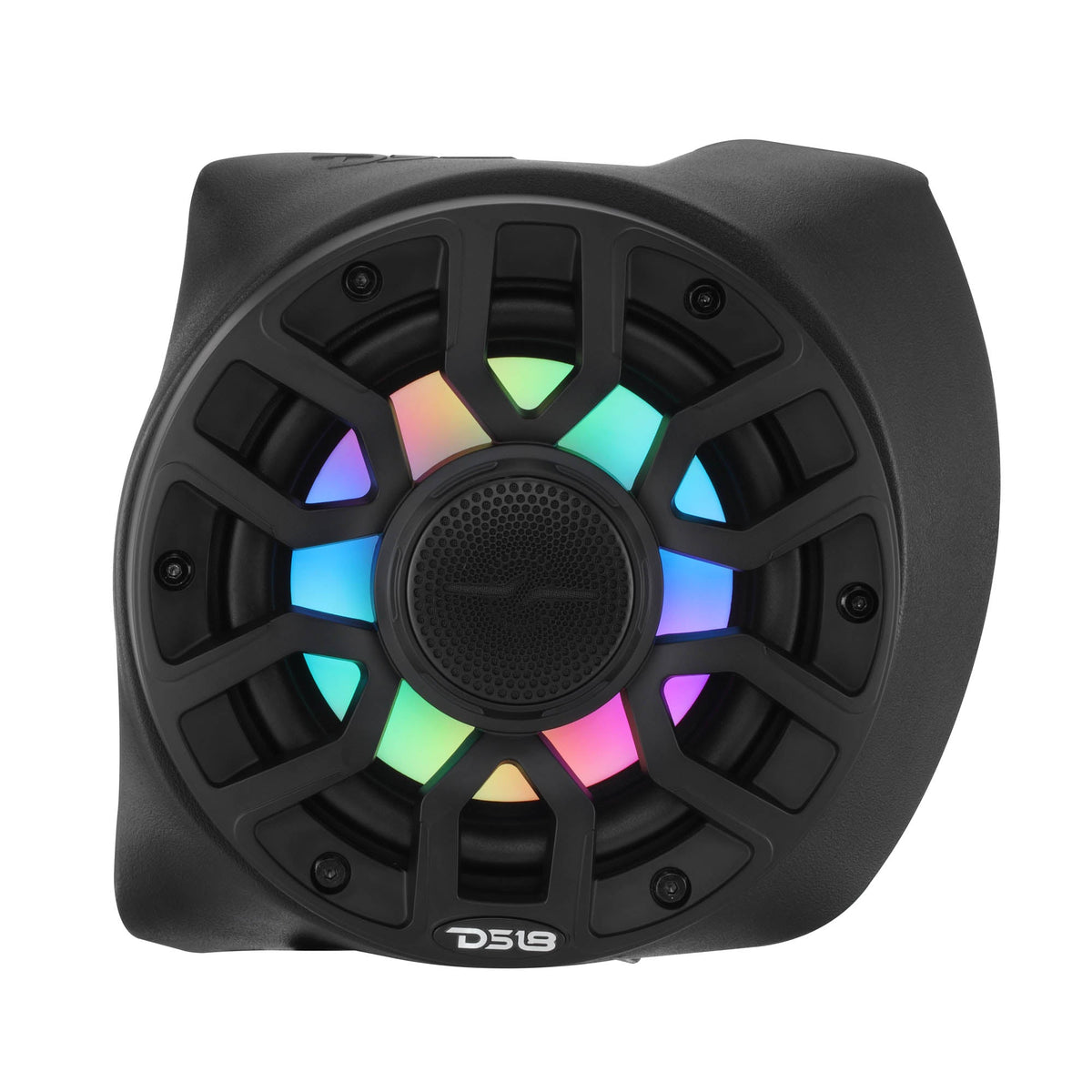 Can-Am Maverick X3 Rear B-Pillar Speaker Pods Loaded with (2) NXL-IQ6/BK Coaxial Speakers with LED Lights