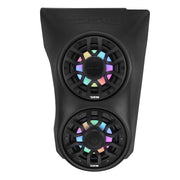 Can-Am Maverick X3 (2017+) Waterfall Center Console Speaker Pod – Loaded with (2) NXL-IQ6/BK Speakers with LED Lighting