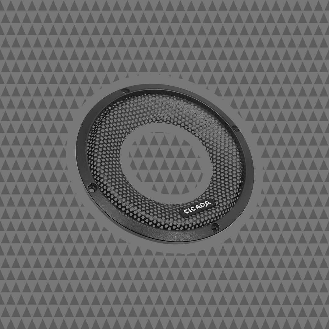 6.5-INCH FLUSH STYLE BILLET GRILLES – BLACK ALUMINUM RINGS – PAIR