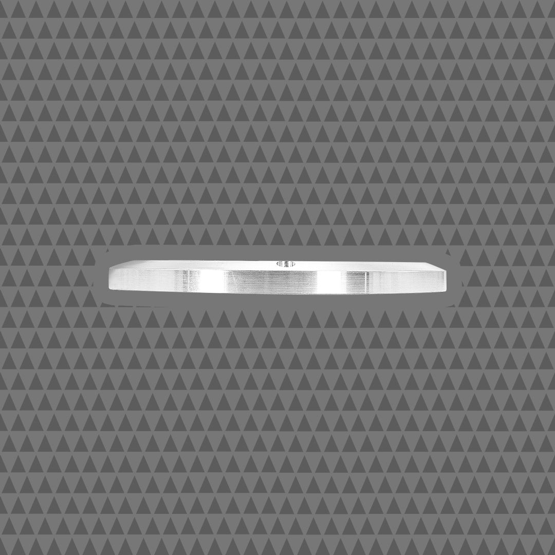 6.5-INCH LIP STYLE BILLET GRILLES – RINGS RAW, BLACK INSERT – PAIR