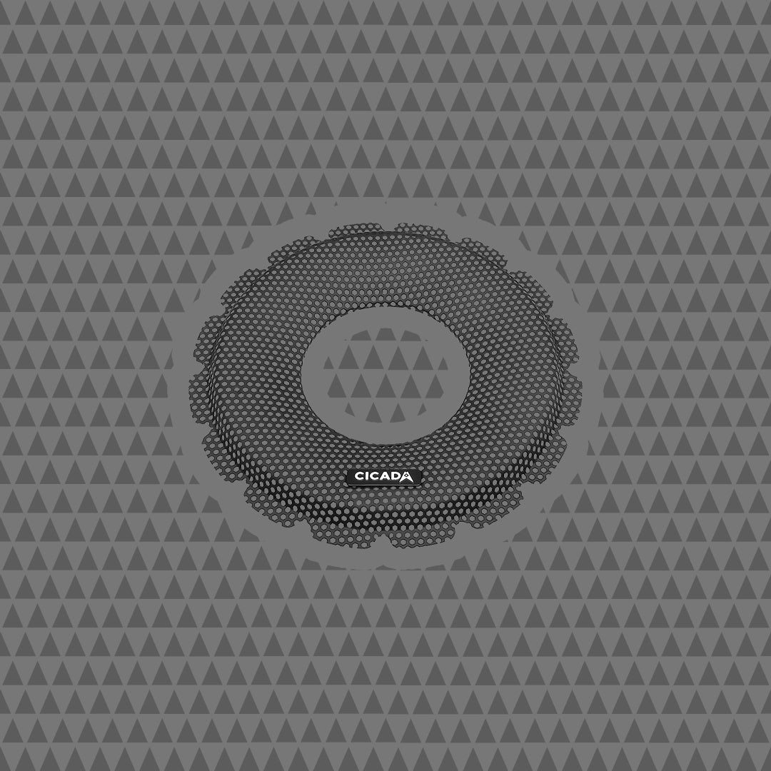 6.5-INCH LIP STYLE BILLET GRILLES – RINGS RAW, BLACK INSERT – PAIR