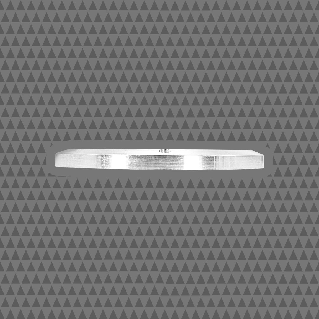 8-INCH LIP STYLE BILLET GRILLES – RINGS RAW, BLACK INSERTS – PAIR