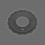 8-INCH LIP STYLE BILLET GRILLES – RINGS RAW, BLACK INSERTS – PAIR