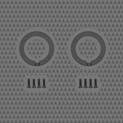 8-INCH FLUSH STYLE BILLET GRILLES w/ RR075T- Tweeter Mount